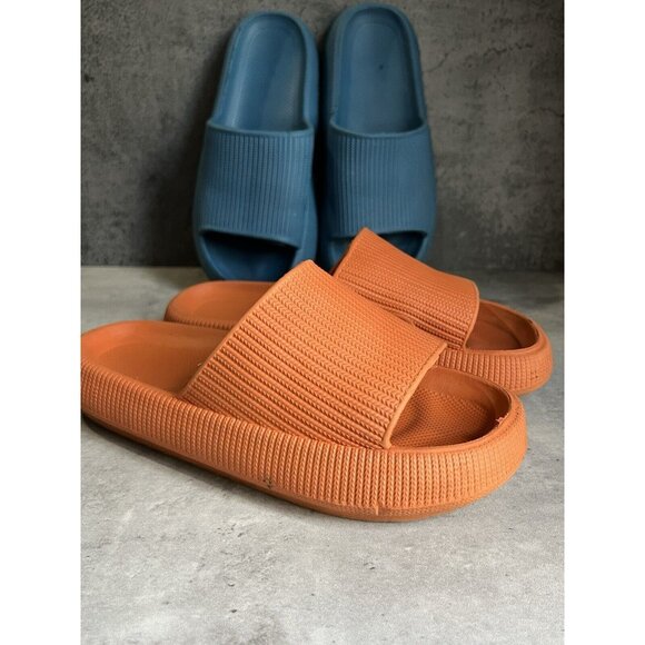 Unbranded Shoes - Women’s rubber slides Blue And Orange Set Of 2 Size 7